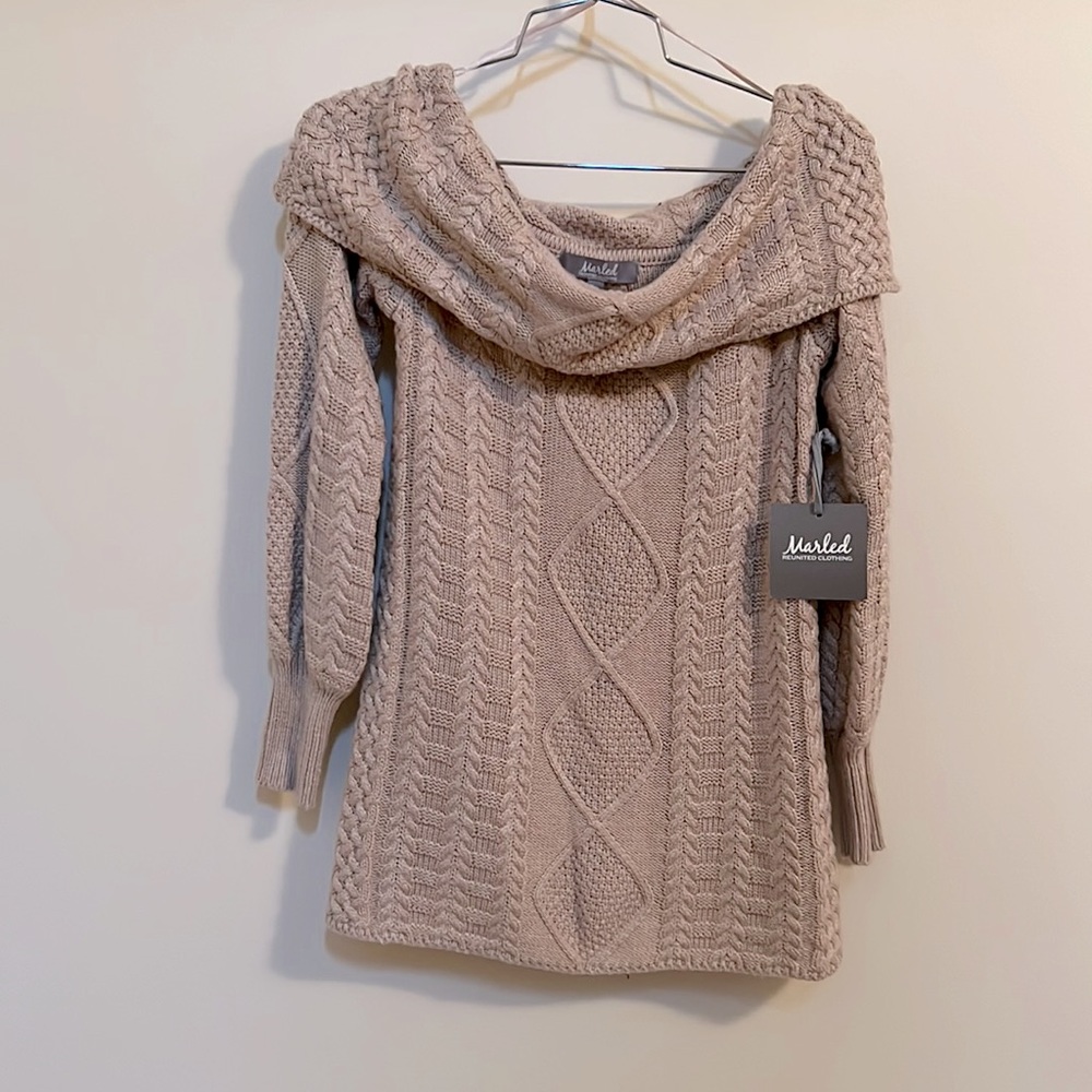 Marled by Reunited Clothing Sweater in Light Oatmeal Heather